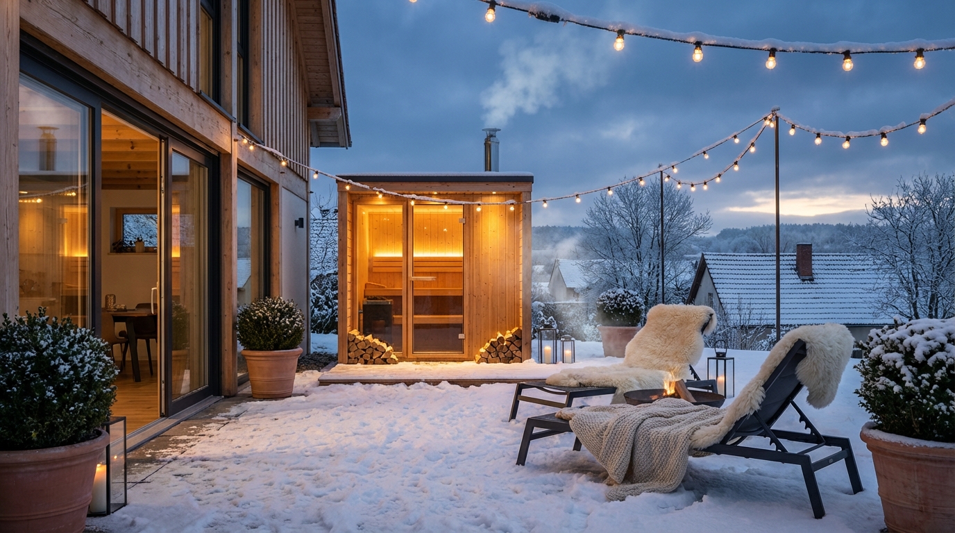 Même en hiver, leur terrasse sublime : cette installation finlandaise en bois va vous donner envie de copier cet hiver