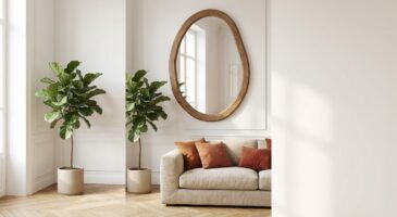 Mur blanc sans charme : ce miroir design sweeek à moins de 60 € affole les stylistes déco, mais pas pour longtemps