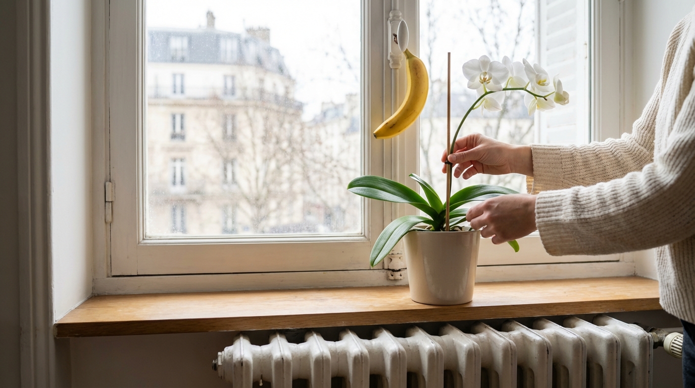 Ne jetez plus vos orchidées fanées : cette astuce de fleuriste avec un simple fruit les fait refleurir en hiver