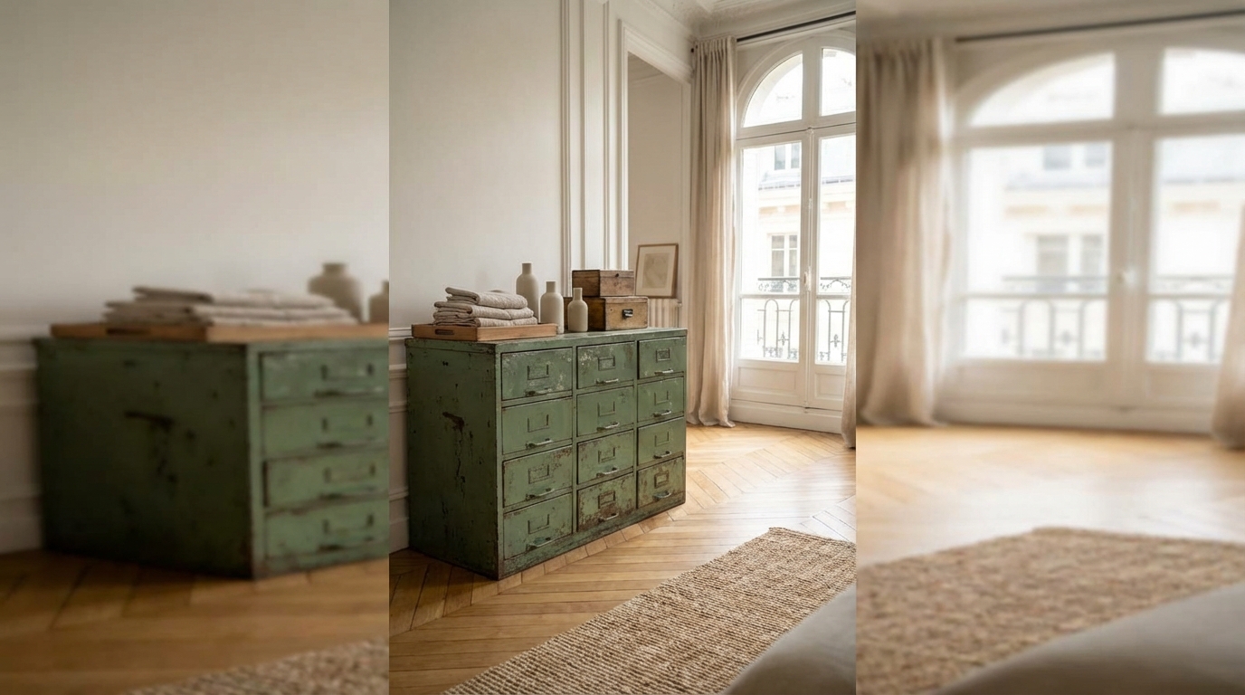 Ne le vendez surtout pas : ce grand meuble de bureau rouillé de vos grands-parents affole les prix et la déco en 2026