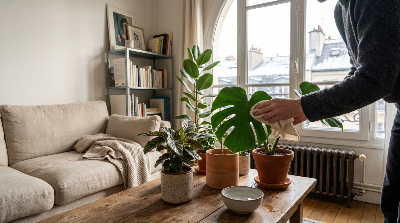 Plantes vertes : si les pointes brunissent en hiver chez vous, ne coupez surtout pas avant d’avoir fait ça