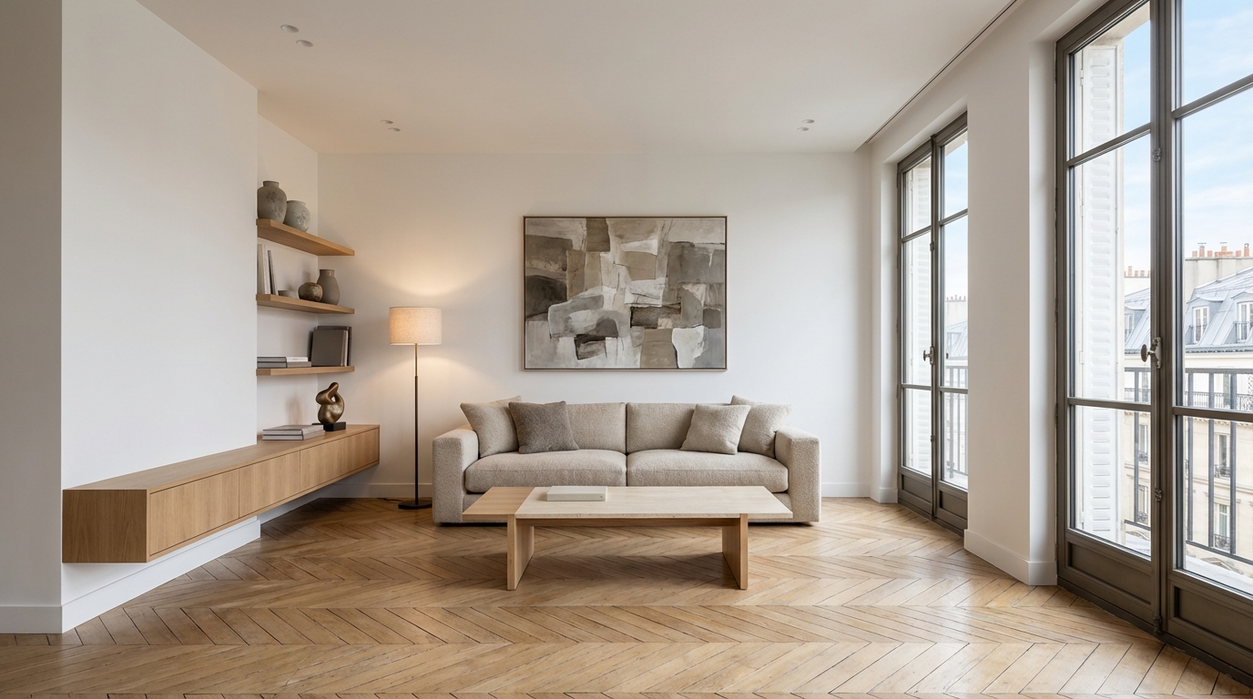 Plinthes : en 2026, les architectes d’intérieur les abandonnent pour ce détail de luxe qui fait flotter vos murs