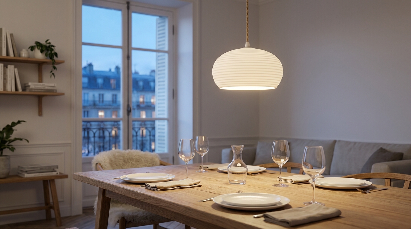 Pourquoi les décorateurs conseillent en masse cette suspension Alinéa à -50 % pour réchauffer votre salle à manger