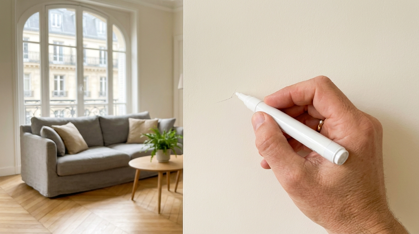 Rayure sur un mur peint : cette astuce express la fait disparaître en 2 minutes sans sortir le rouleau