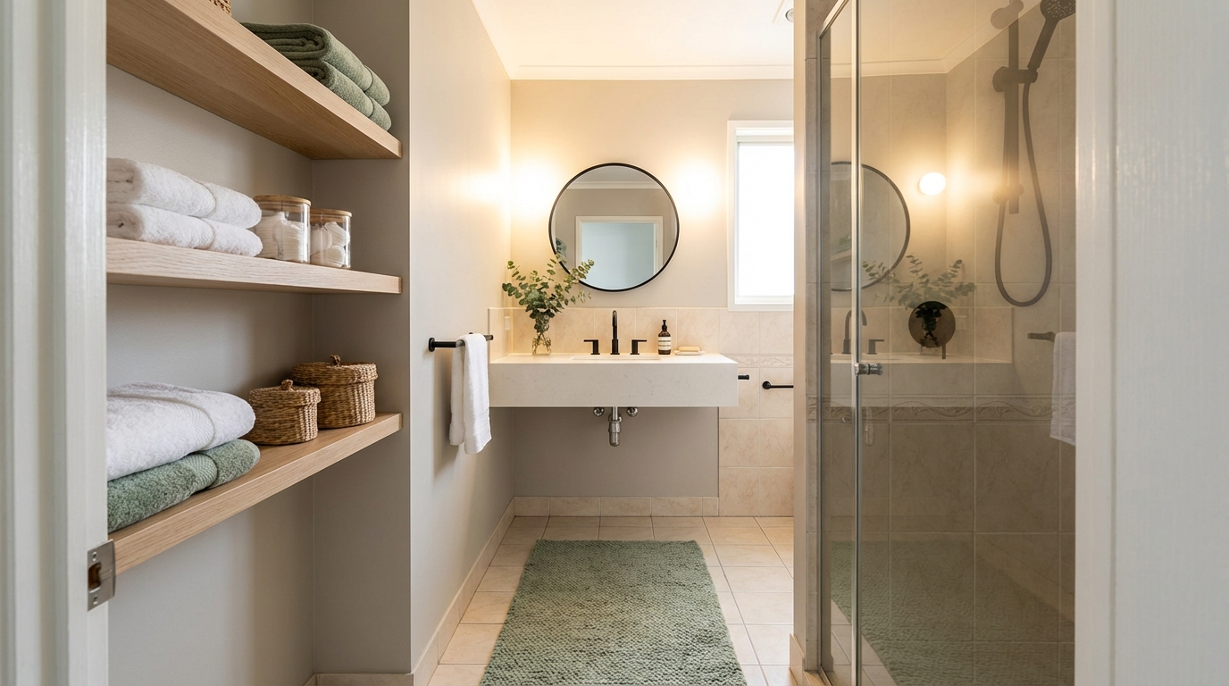 Salle de bain années 2000 : ils en avaient honte, ces idées déco pour 200 € en ont fait leur pièce préférée sans casser