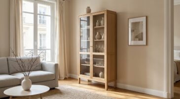 Salon 2026 : les décorateurs haut de gamme bannissent le buffet bas pour ce meuble haut qui libère l’espace