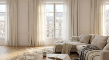 Salon écrasé, lumière triste : cette longueur de rideaux que presque tout le monde ignore agrandit vraiment la pièce