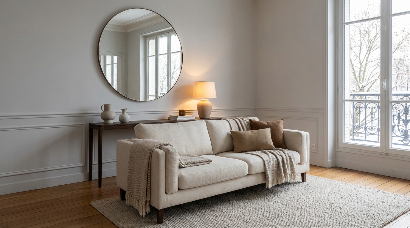 Si votre salon paraît trop petit, cette nouvelle règle 2026 pour placer le canapé va vous surprendre