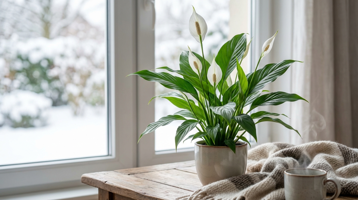 Spathiphyllum : ce détail d’arrosage en hiver fait la différence entre plante splendide et feuilles marron