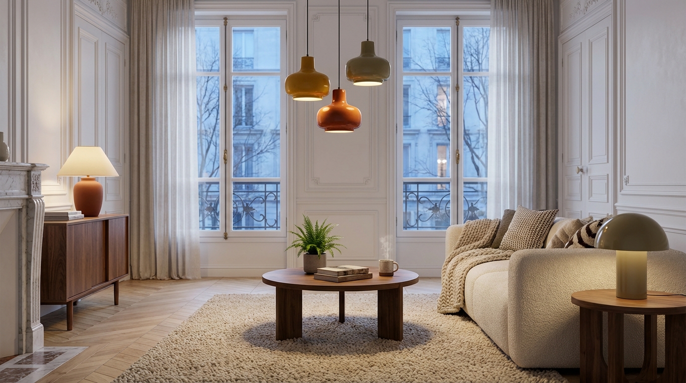 Voici ces luminaires rétro qui s&rsquo;imposent en 2026 et font paraître votre salon actuel terriblement triste