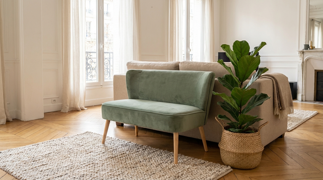 Voici la banquette rétro Lidl en velours qui change l’ambiance du salon en quelques minutes, sans ruiner le budget