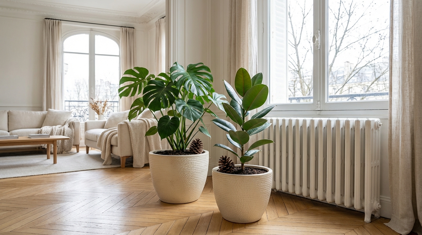 Vous arrosez vos plantes d’intérieur au hasard en hiver ? Cette astuce avec cet objet sous les sapins évite les dégâts