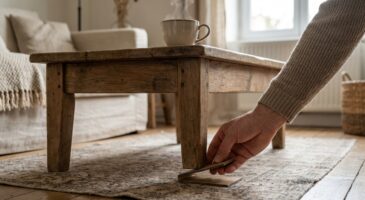 Vous avez un meuble qui bouge sans arrêt ? Ce geste tout simple le stabilise en 2 minutes, sans outils