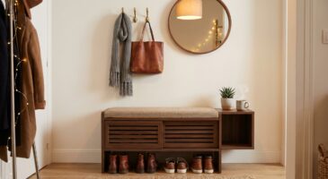 Action : ce meuble d’entrée à moins de 30 € que les décorateurs s’arrachent change tout dans un petit couloir