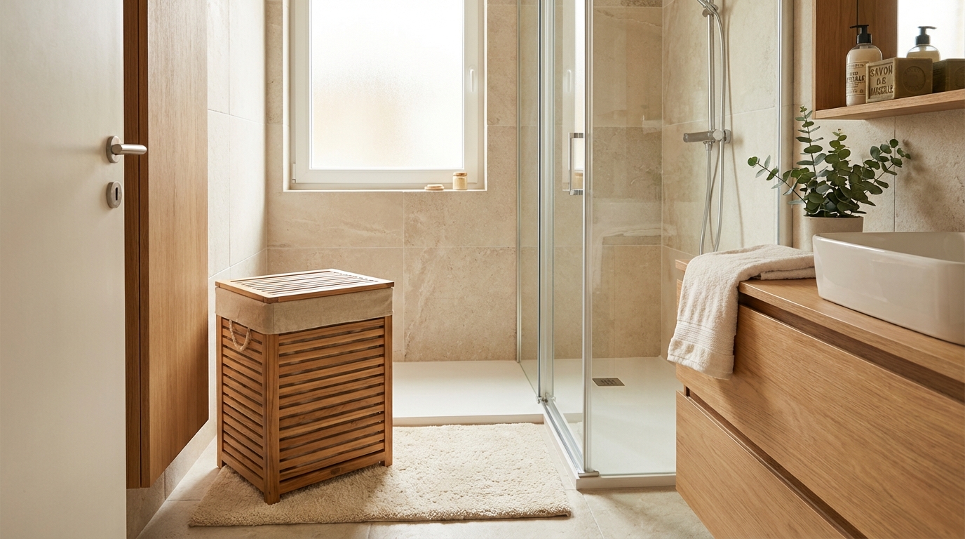 Action : ce panier à linge en bois à moins de 20 € cache un détail qui simplifie tout et disparaît déjà des rayons