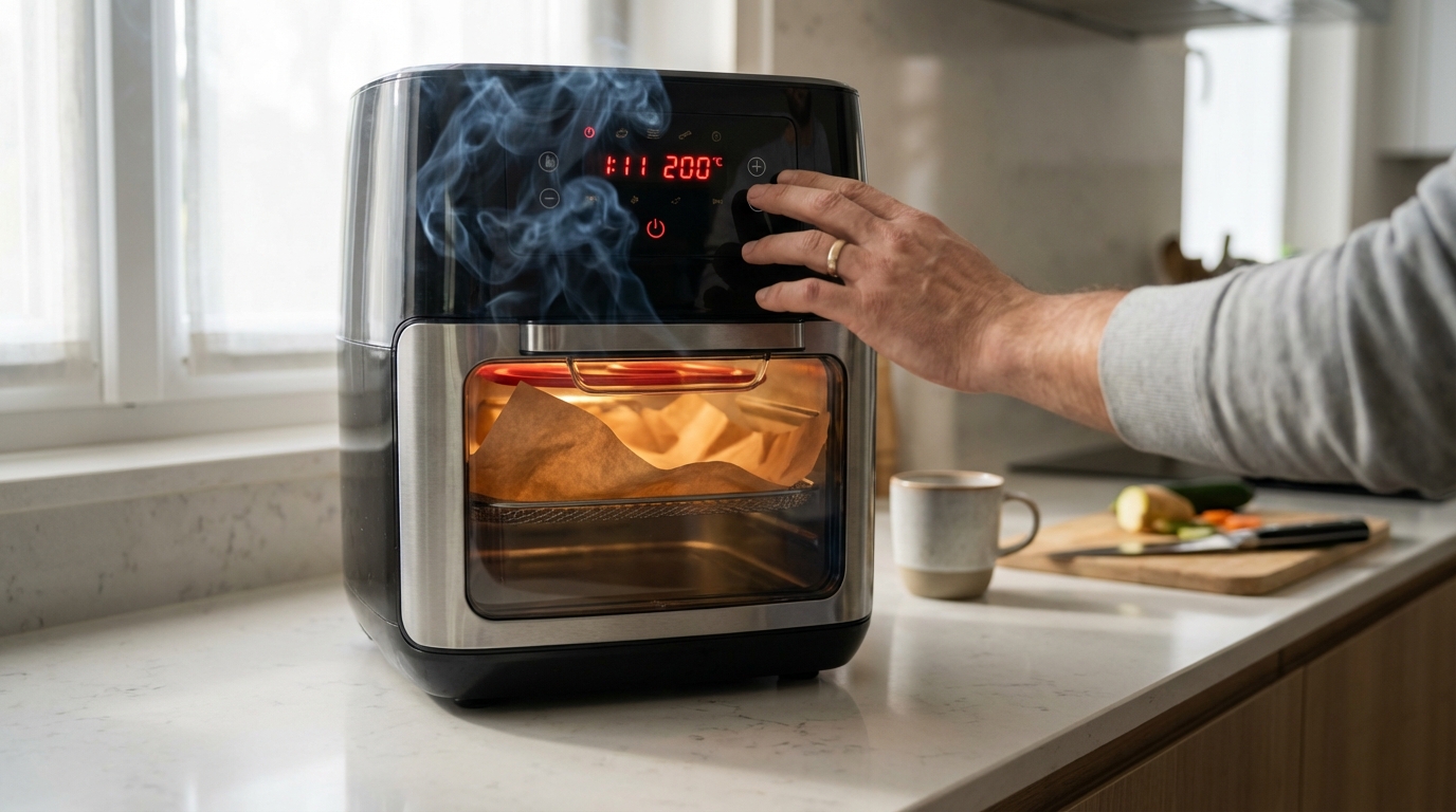 Airfryer : ce réflexe avec le papier cuisson que tout le monde a et qui peut finir en départ de feu