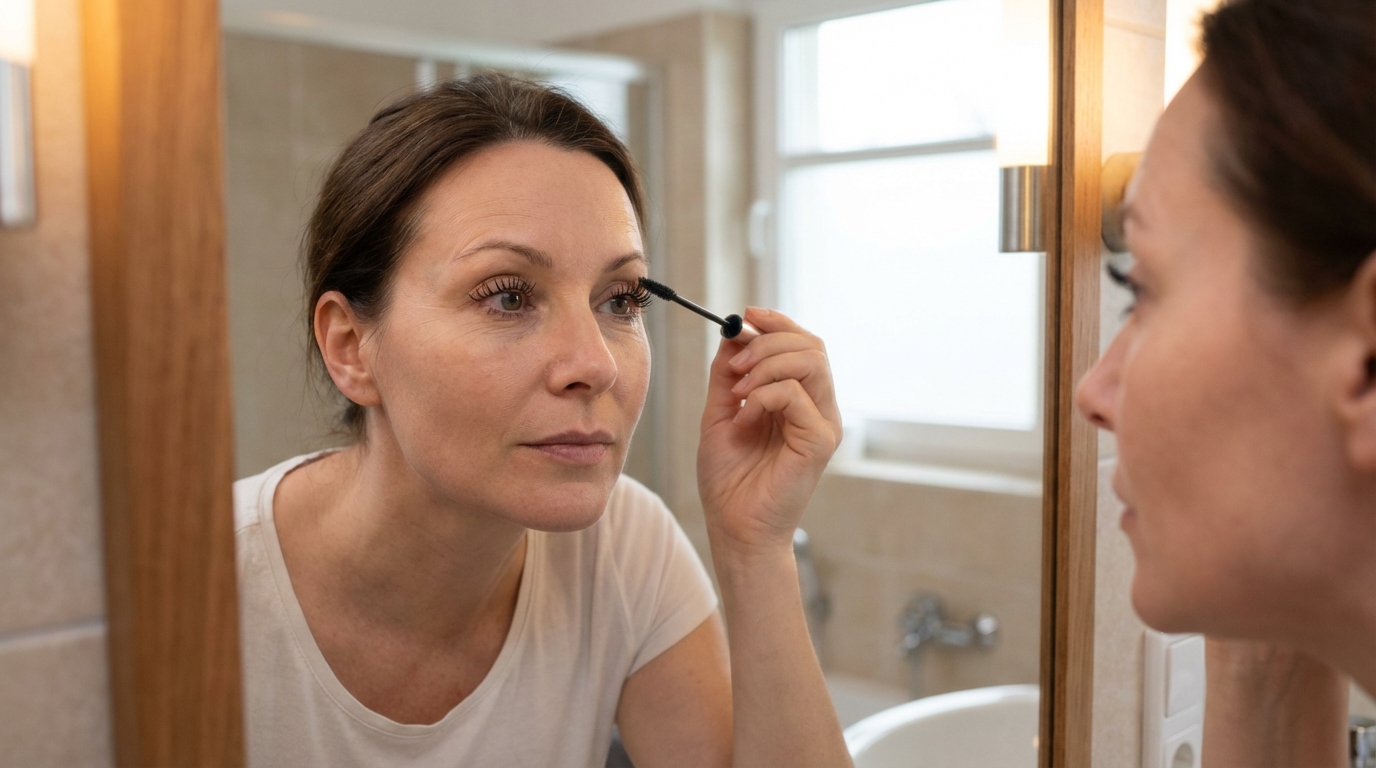 Après 40 ans, cette astuce mascara méconnue allonge vos cils naturellement et vous évite l&rsquo;erreur qui plombe le regard