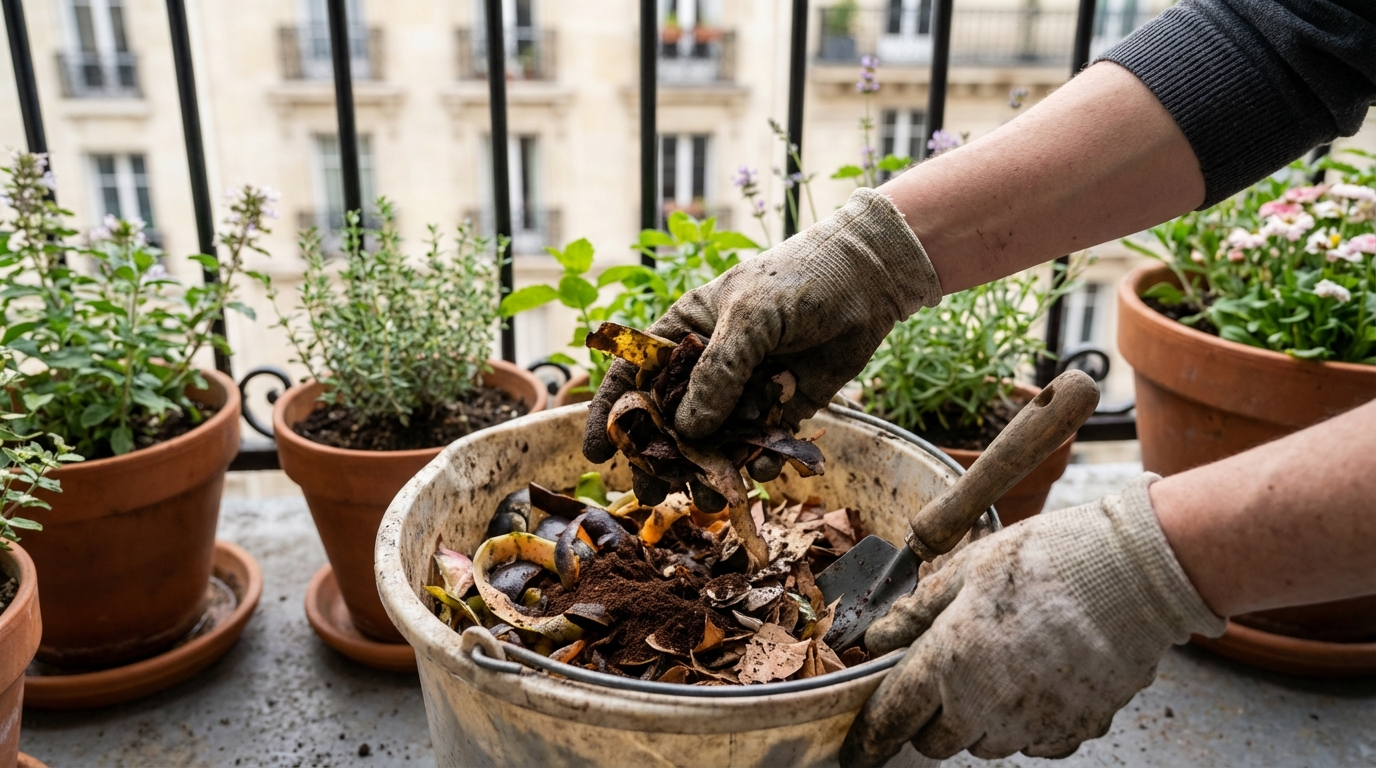 Arrêtez d’acheter du terreau : ces deux déchets de cuisine suffisent pour remplir tous vos pots ce printemps