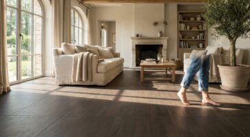 Avant de refaire votre sol, regardez ce revêtement en bois effet ardoise qui fait vaciller le règne du carrelage