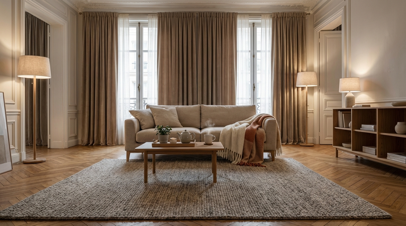 Avez-vous testé le salon du soir ? Cette nouvelle façon d’aménager promet des soirées d’hiver méconnaissables