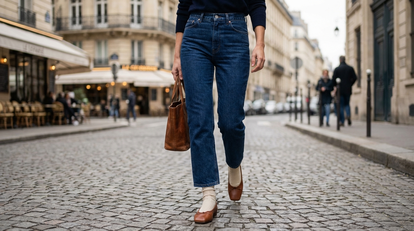 Ballerines à bout carré : arrêtez de les porter n’importe comment, cette combinaison change radicalement la silhouette