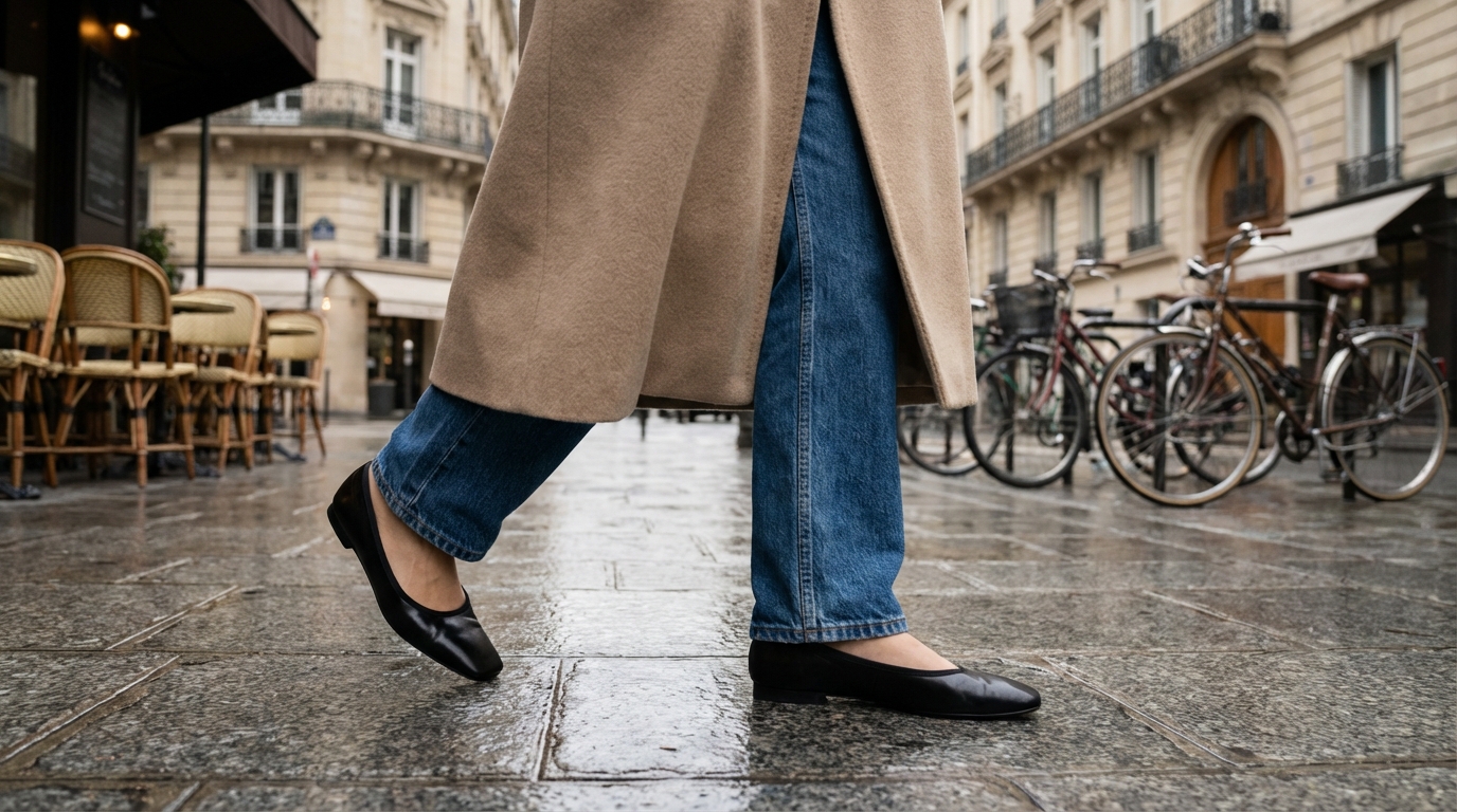 Ballerines à bout carré : cet hiver, ces 7 looks évitent le fashion faux pas que tout le monde fait
