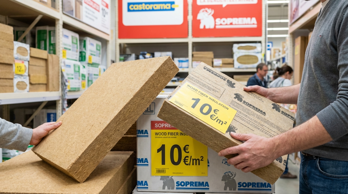 Bricoleurs : ce panneau en fibre de bois à 10 €/m² chez Castorama ne restera pas longtemps à ce prix-là