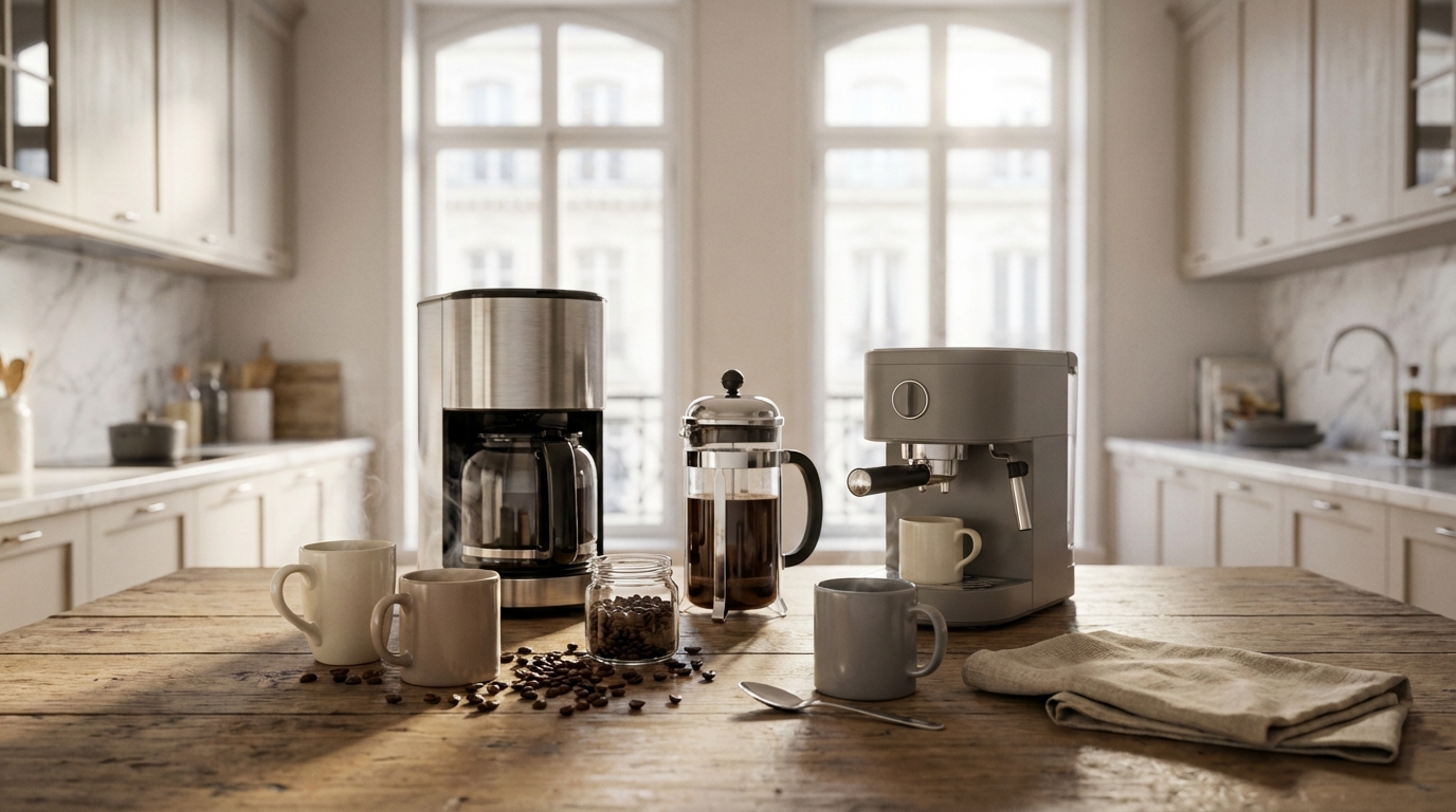 Cafetière filtre, piston ou expresso : cette erreur de choix ruine le café maison de milliers de Français