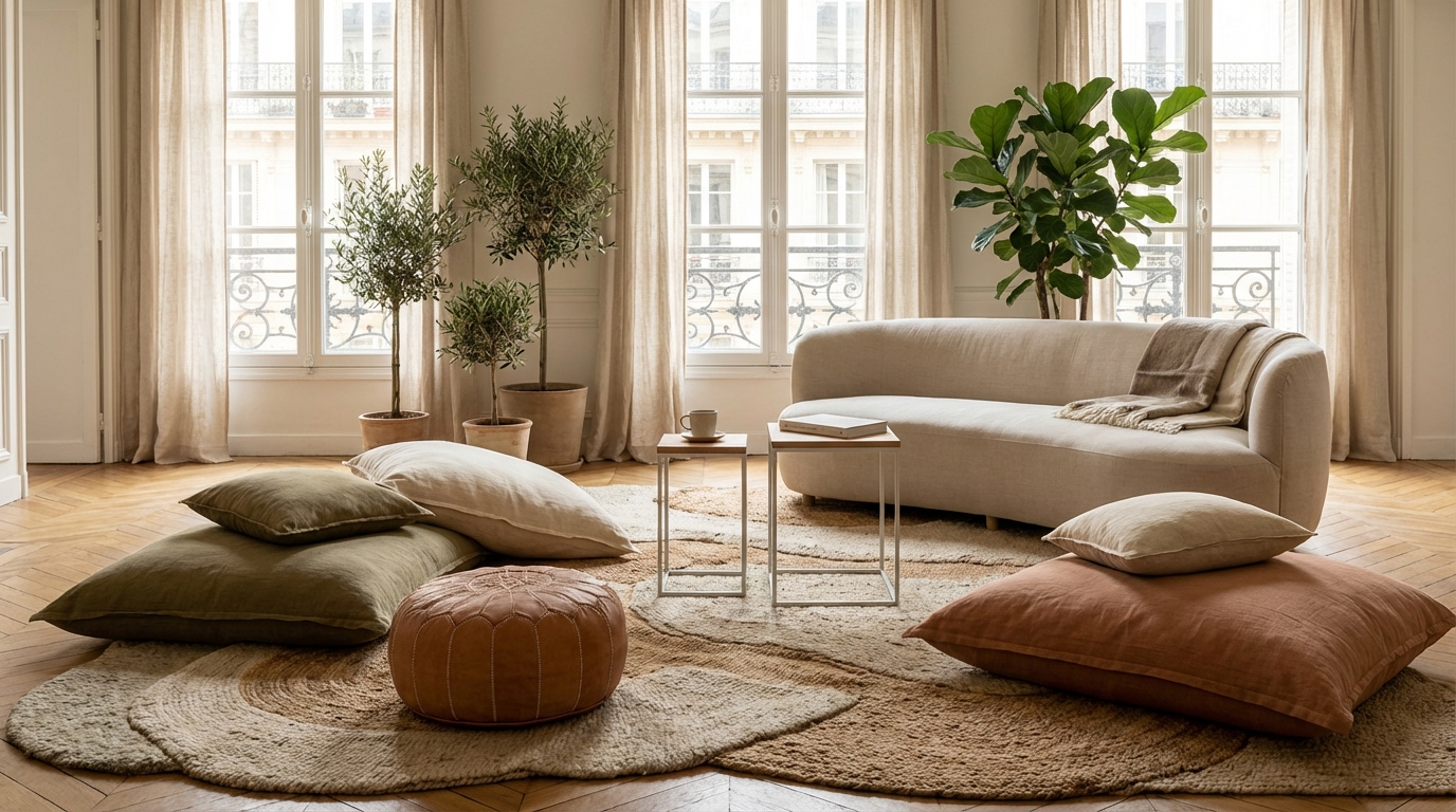 Canapé et table basse : pourquoi les Français vont les bannir du salon en 2026 (et par quoi les remplacer)