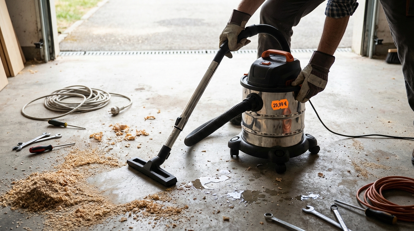 Carrefour casse les prix : cet aspirateur eau et poussière 15 L à 29 € séduit les bricoleurs, mais fiable ?