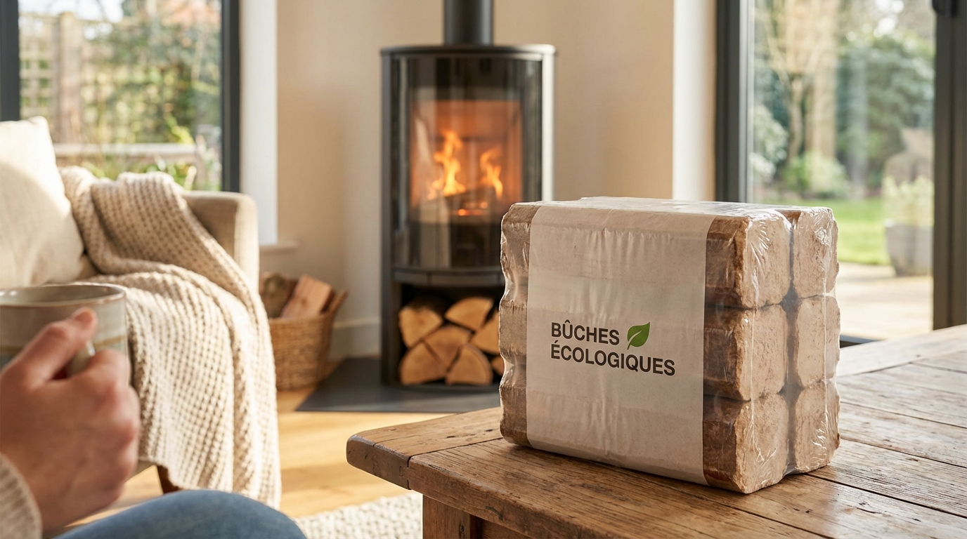 Castorama : ce lot de bûches densifiées à 2,99 € pourrait alléger votre facture de chauffage avant la fin de l&rsquo;hiver