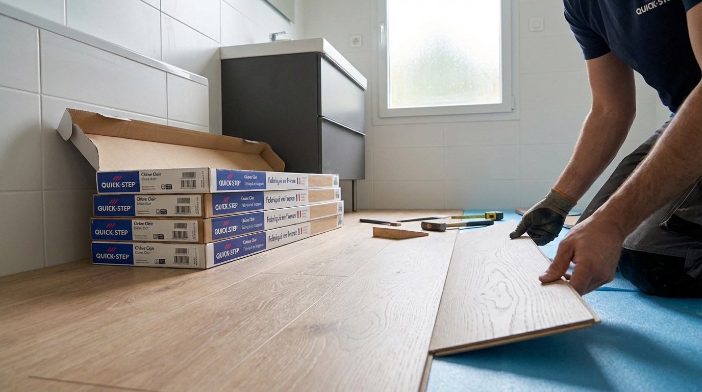 Castorama : ce sol stratifié à moins de 8 €/m² permet de refaire une petite pièce pour 50 € et affole les bricoleurs