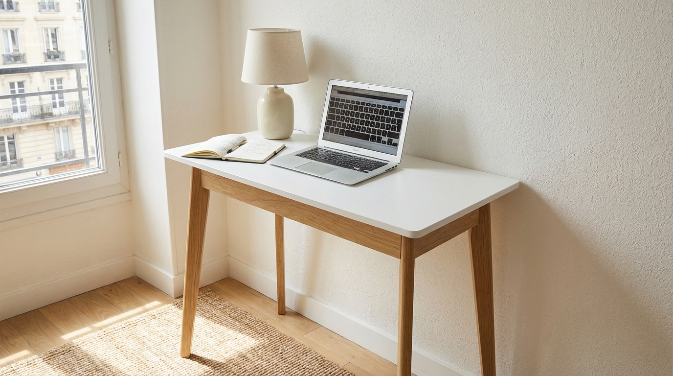 Ce bureau JYSK à 60 € au lieu de 149 € change tout dans les petits espaces, beaucoup vont le regretter