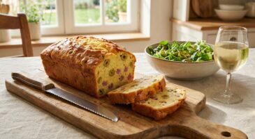 Ce cake salé olives-jambon ultra moelleux, prêt en 10 min, va remplacer vos biscuits d’apéro dès ce soir