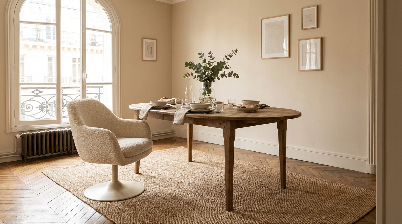 Ce fauteuil bouclé pivotant à moins de 200 € affole les fans de déco, la raison se voit dès qu&rsquo;on l&rsquo;installe