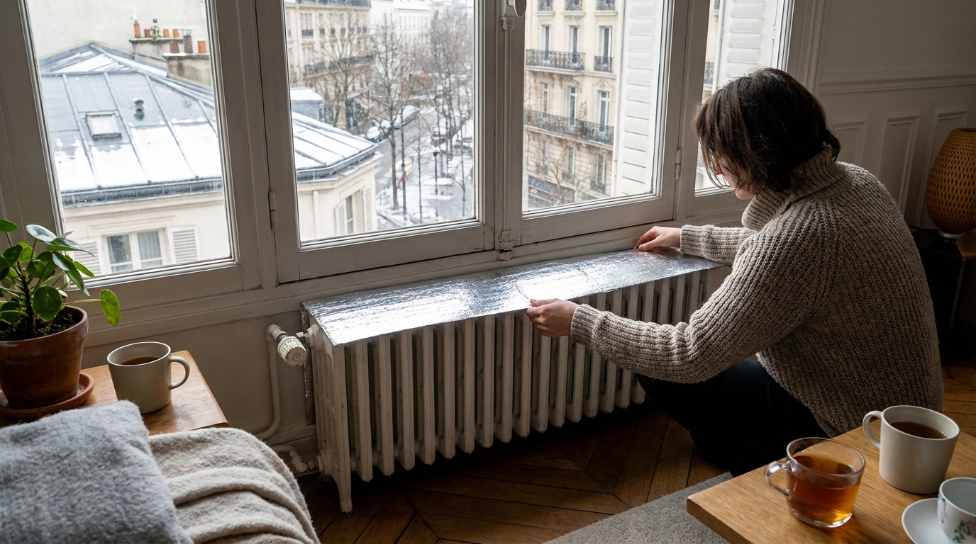 Ce film isolant à poser en 5 minutes derrière vos radiateurs peut freiner l’explosion de votre facture cet hiver