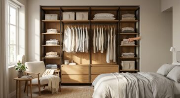 Ce kit dressing Castorama 2 colonnes 4 tiroirs à 129 € met enfin la chambre au carré, mais pas pour longtemps