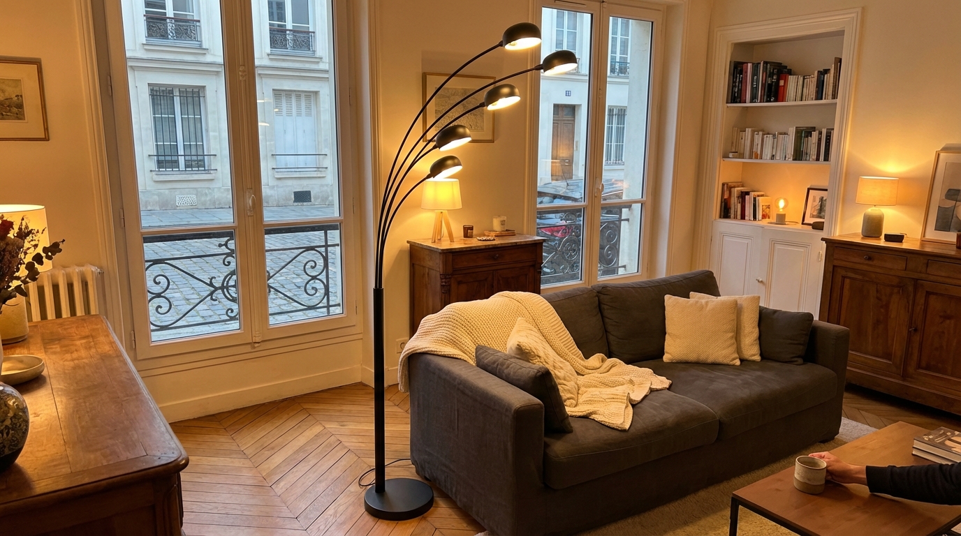 Ce lampadaire LED design à moins de 100 € chez BUT change tout dans le salon, mais pas pour longtemps