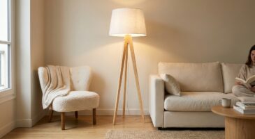 Ce lampadaire trépied design à 41,99 € chez But change tout dans le salon avant qu&rsquo;il ne soit en rupture