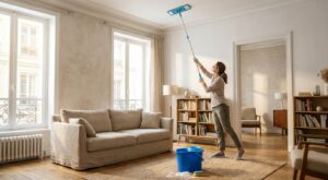 Ce mélange maison méconnu nettoie murs et plafonds en 30 min, sans escabeau ni frotter ni se fatiguer