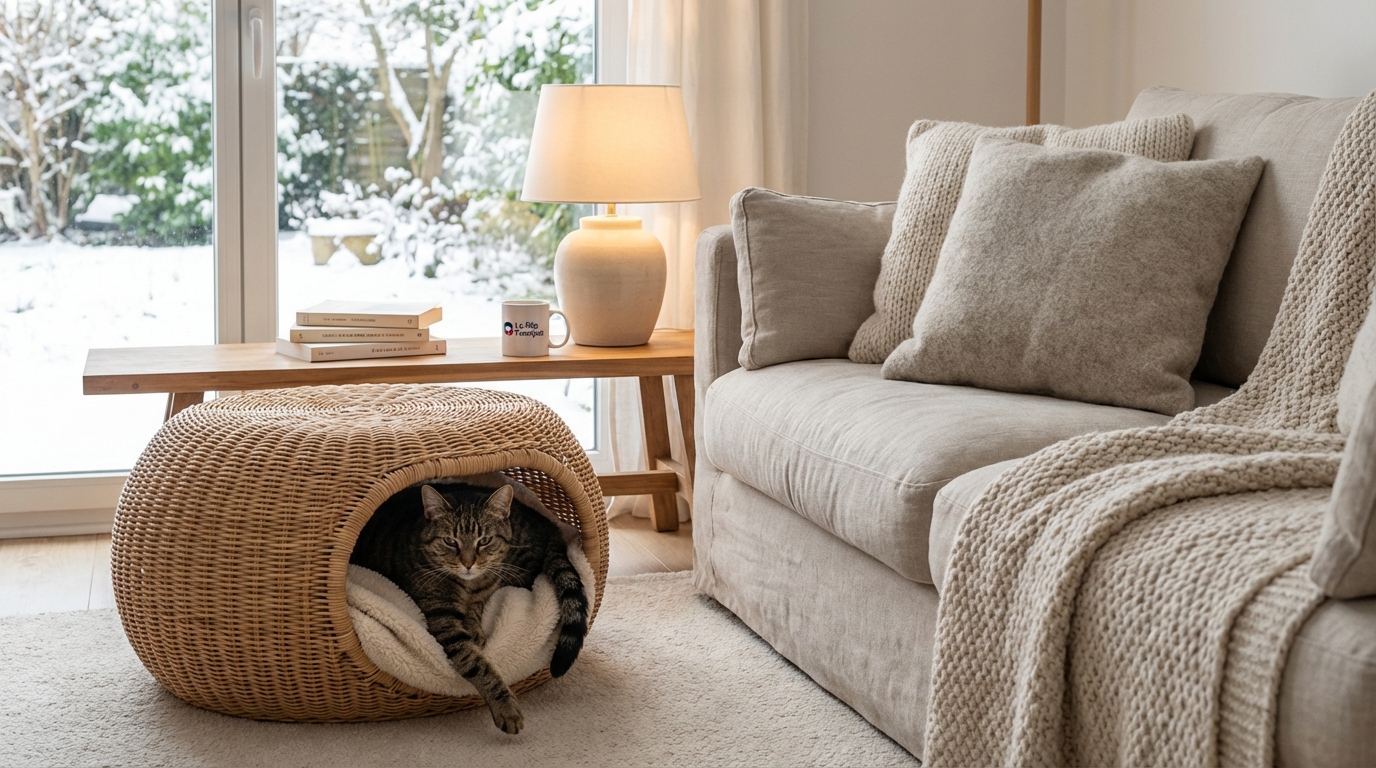 Ce meuble en rotin IKEA cartonne : votre chat risque d’en faire son repaire secret au cœur du salon cet hiver