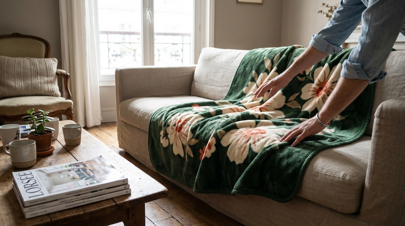 Ce plaid Action à moins de 20 € métamorphose un canapé banal et affole tous vos invités à chaque visite