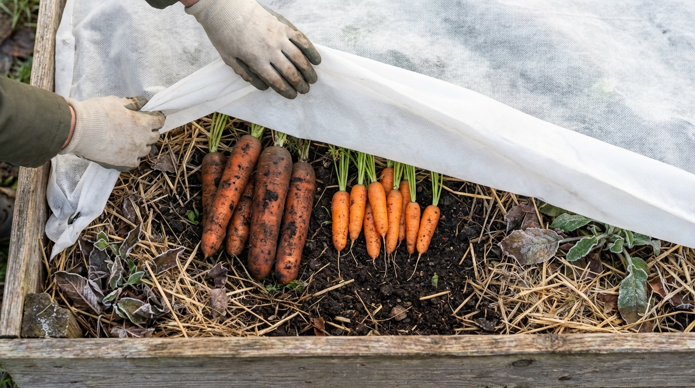 Ce semis malin permet de récolter des carottes toute l’année, même en hiver, mais peu de jardiniers le font