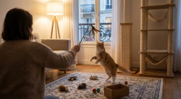 Ce temps précis à lui consacrer chaque jour change tout pour votre chat d&rsquo;intérieur qui s&rsquo;ennuie en silence