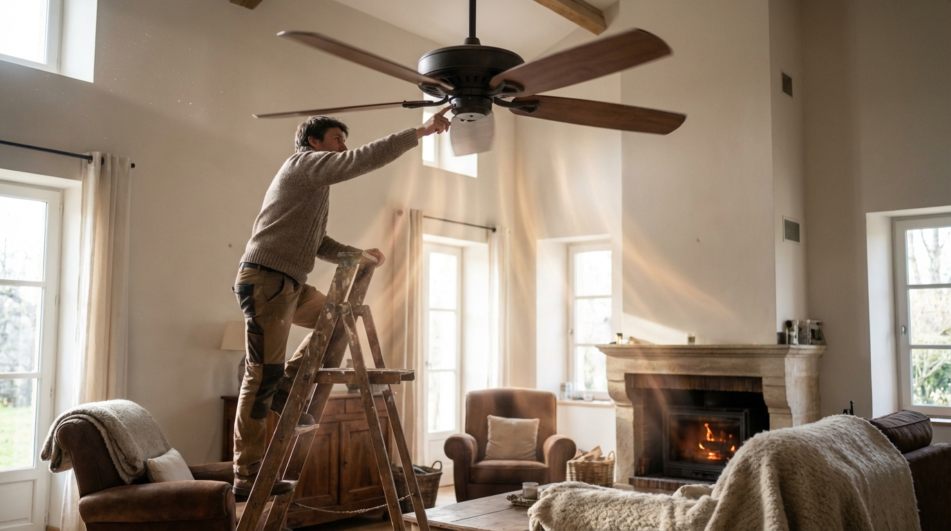 Ce vieil appareil poussiéreux au plafond cache un réglage méconnu qui peut faire chuter vos factures de chauffage