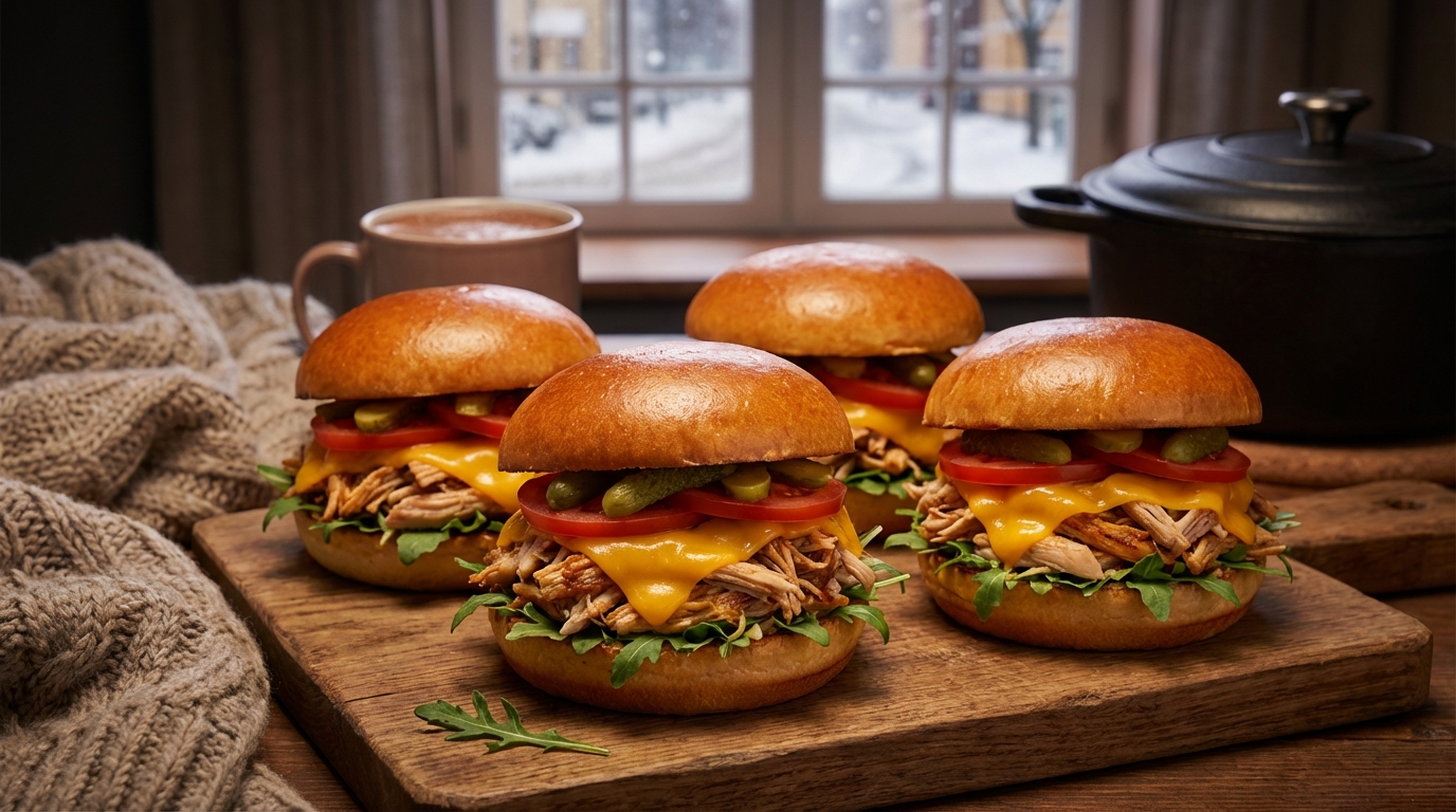 Ces buns poulet cheddar, ma meilleure recette vide-frigo, recyclent vos restes et sauvent vos soirs de flemme en 15 min