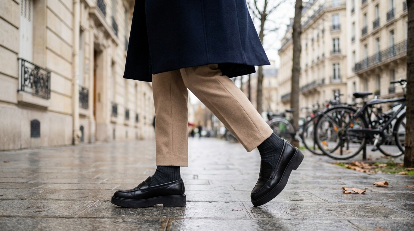 Cet hiver, les mocassins à plateforme reviennent en force : l’astuce des stylistes pour ne pas tasser votre silhouette