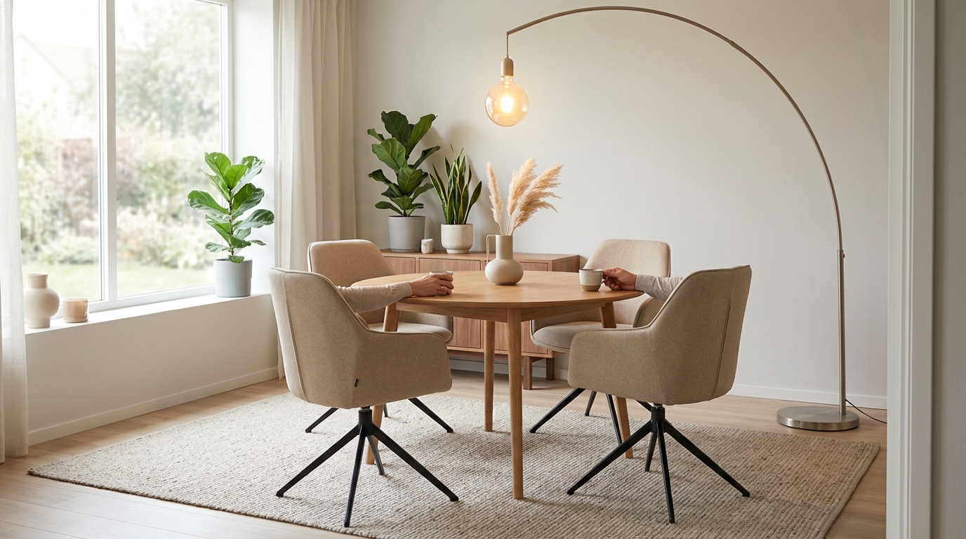 Cette chaise pivotante sable et noir à 60 € chez Jysk, à -50 %, change la salle à manger mais elle divise les acheteurs