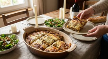 Cette crêpe salée au four qui se découpe comme un gâteau va enfin libérer vos dîners d’hiver de la poêle