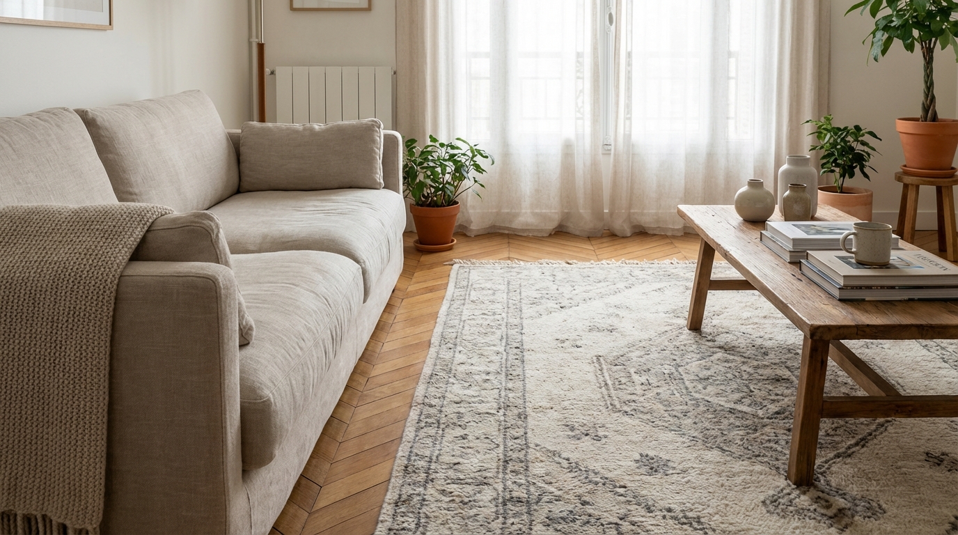 Cette distance précise entre canapé et table basse agrandit votre salon (et vous ne la respectez sûrement pas)